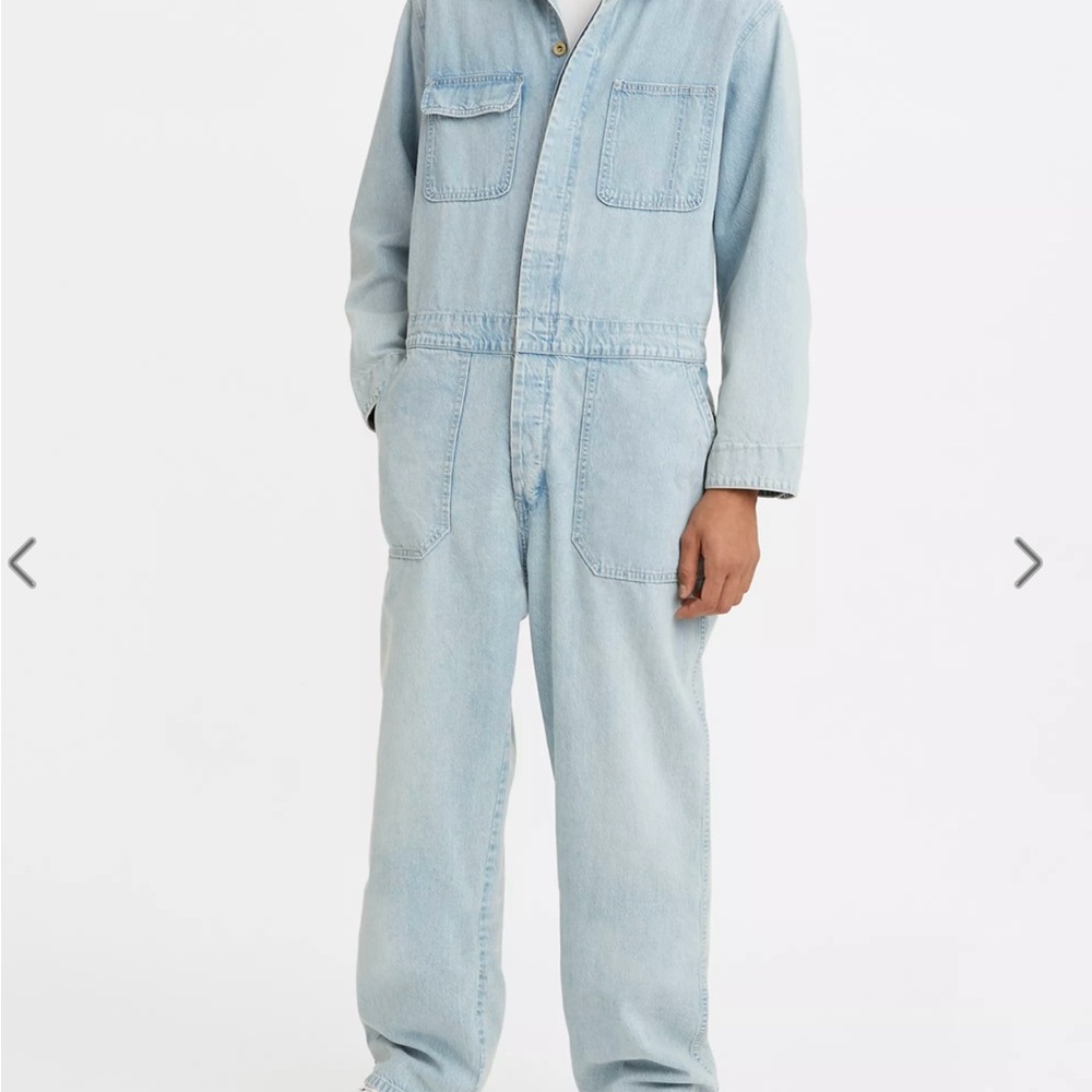 Levi's 2021 Stay Loose Coveralls Men’s Size Large Light Denim Wash GUC